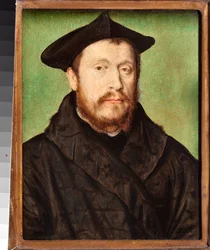 男性の肖像画 コルネイユ・ド・リヨン（1500-1575）作