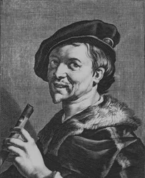 フルートを持つ男、1625年。