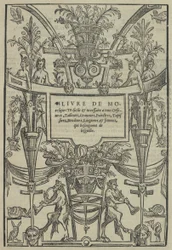 Livre de Moresques、タイトルページ直筆、1546。