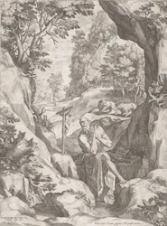荒野の聖ジェロームの悔い改め、1573年。