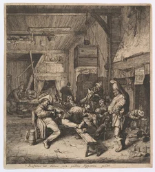 インに座るバイオリン奏者、1685年。