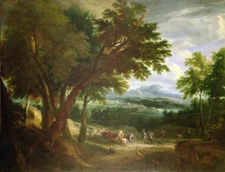 デイビッドとアビゲイル（油彩・キャンバス）