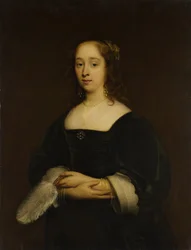 女性の肖像、1648年。