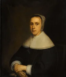 エリザベート フェルヴォーンの肖像 (1617-57) Elisabeth Vervoorn (1617-73) の肖像、Johan van Someren の妻