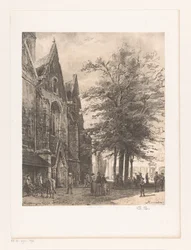 ハーメルンの市場教会の前の人々 Hamelin (オブジェクトのタイトル)