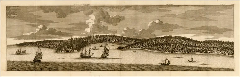 1698年、コルネリス・デ・ブルインによるコンスタンティノープルの眺め