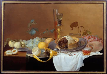 パテのある静物画 コルネリス・デ・ヘム（1631-1695）17世紀 ナント美術博物館蔵