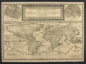 世界地図、全世界の普遍的な説明