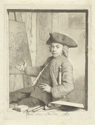 Cornelis van Noordeの自画像