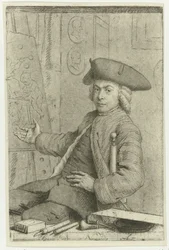 Cornelis van Noordeの自画像