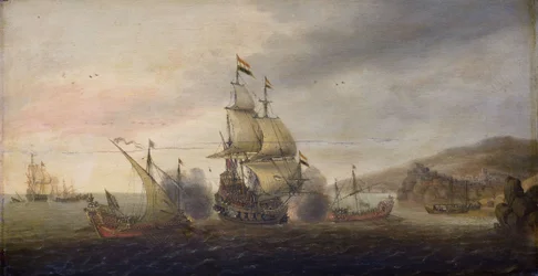 オランダの戦争人とスペインのギャレーの間の海戦、1633年〜50年