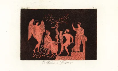 ギリシャ神話のメデアとジェイソンの描写