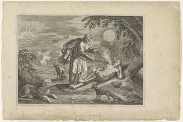 プロメテウスが最初の人間を作成 Ovid