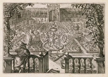 「ホルトゥスフロリダス」の春の庭、1614年から15年に公開（170862も参照）