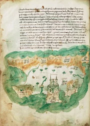 ザキントス海図 1420年頃（ヴェラム）