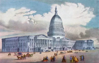 ワシントン、アメリカ合衆国議会議事堂、19世紀。