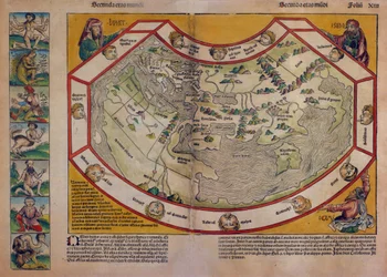 ニュルンベルク・クロニクル』からの世界地図