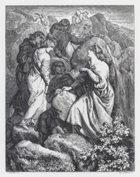 テニソンの詩「The Princess」の挿絵（エングレービング