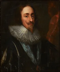 チャールズ1世の肖像（キャンバスに油彩）