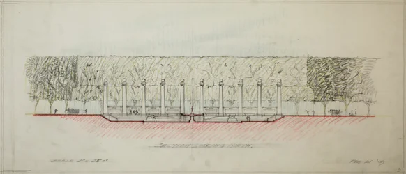 ポトマック ラウンド ポイント、ワシントン D.C.、セクション スケッチ、1909 年。