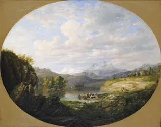 スイスの湖、1849 年。