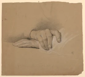 デッサン、「tの交わり」のための習作、1844年