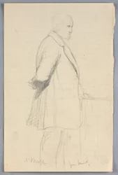 素描、「科学グループ」のための習作、1858年