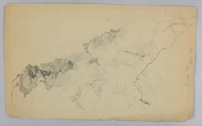 マンスフィールド山の鼻の下から