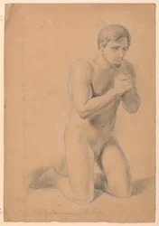 裸の男性像、「病人の交わり」のための習作