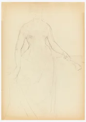 ベラ・ワーシャムの肖像画のスケッチ