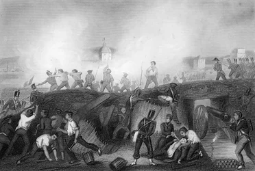 シウダーロドリゴ、スペイン、半島戦争、1812年c1857のキャプチャ。