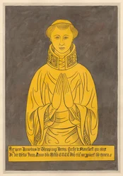 Brass Plate para Richard de Thorp, de Stanwell Church