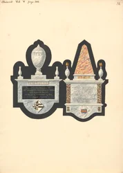 チズウィック教会のレベッカ・カサマジョル夫人とトーマ・スペイトマンのモニュメント