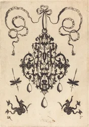 ペンダント ラージ 左右下 二匹の海の生き物