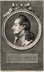 著者の肖像ヨハン・ヴォルフガング・フォン・ゲーテ1749-1832、1776。