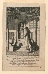 偽善的な友、「Königl: Grosbrit [anian] 1780年のLauenbergの系図カレンダー by J.G. Berenberg」のイラスト