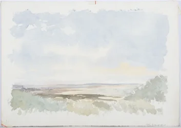 ホーリー島、1893年（紙と鉛筆）