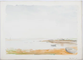 ホーリー島、1895年（紙と鉛筆）