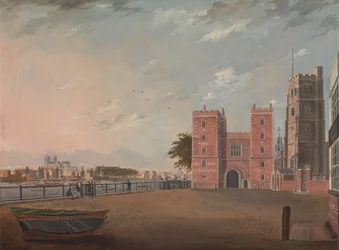 Palácio de Lambeth visto do oeste