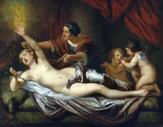 Danae par Mytens (Mijtens), Daniel, the Younger (1644-1688)。 キャンバスに油彩、サイズ : 143x183,5、17 世紀後半、個人蔵