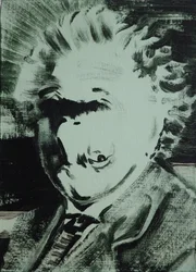 アインシュタイン, 2013 （アクリル、ボード）