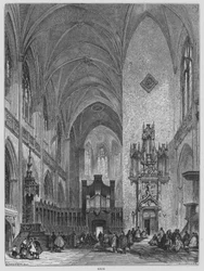 ジョン・ミルトン「物思いにふける」（エングレーヴィング