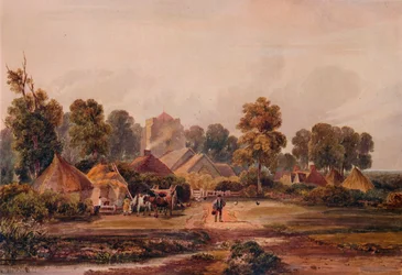 ウスターシャー農場、c1848