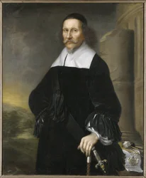 Georg Stiernhielm, poete et linguiste suedois - Georg Stiernhielm (1598-1672) の肖像、エーレンシュタール、David Kloecker (1629-1698) によるものです。油彩・キャンバス