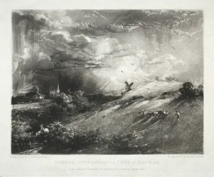 風景の様々な主題、イギリスの風景の特徴...夏の午後-シャワーの後