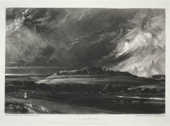 John Constable, R.A.: Old Sarum が描いた絵からの風景のさまざまな主題、イギリスの風景の特徴