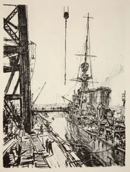 カントリー・ライフ社刊『西部戦線』のイラスト。