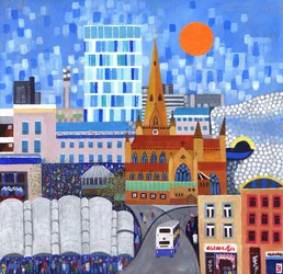Bullring Sun, 2012（キャンバスにアクリル絵の具）