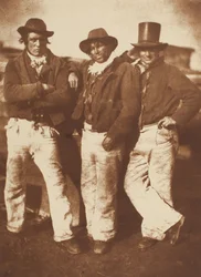 Alexander Rutherford、William Ramsay、および John Liston、Newhaven、184347、c。 1916. 作成者: David Octavius Hill、Robert Adamson、Hill & Adamson。
