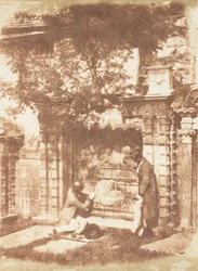 エジンバラ。 グレイフライアーズ チャーチヤード、1843-47。 作成者: David Octavius Hill、Robert Adamson、Hill & Adamson。